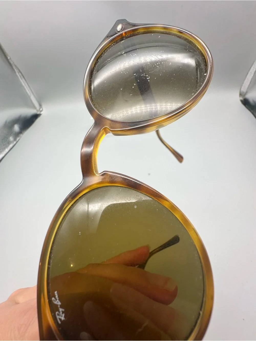 Ray-Ban RB 2180 820/73 Tortoise Shell Round Sunglasses  Made in Italy Frame Only